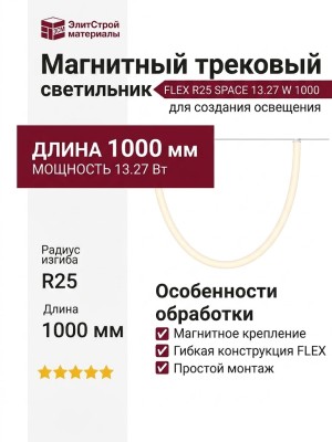 Магнитный трековый светильник FLEX R25 SPACE 13.27 W 1000
