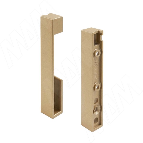 Штангодержатель для прямоугольной штанги, торцевой, золото мат, крепление к стене (левый + правый) TA0213WUGL, материал Металл, отделка Золото