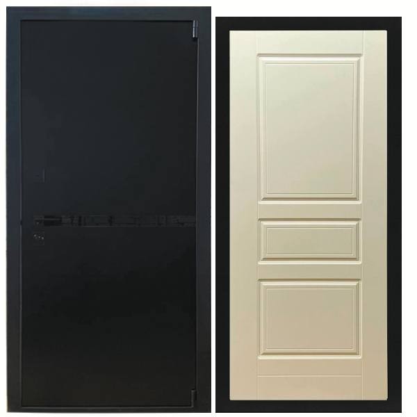 Дверь входная «Гланта», внутренняя панель НШ-5 (тирамису)