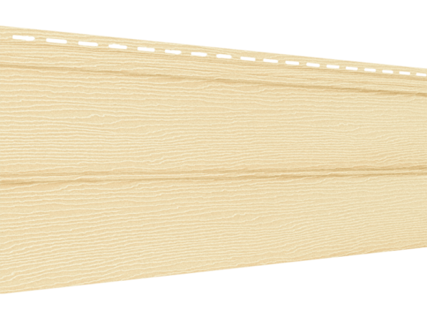 Виниловый сайдинг Ю-пласт, Блок Хаус, Кремовый оттенок.