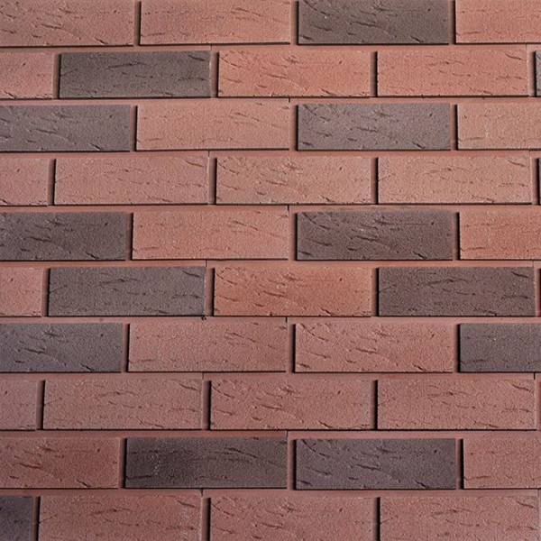 Фасадная плитка Кирисс, Клинкерный кирпич двухцветный модель №14.