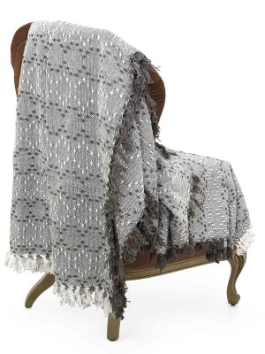 Покрывало Мираж SGTH-1214 Grey/white