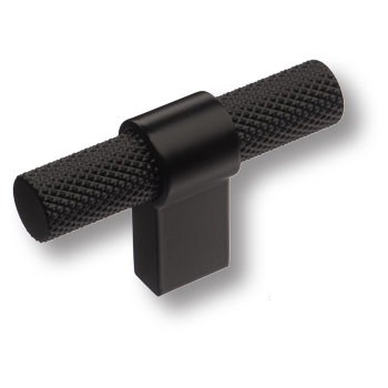 Ручка кнопка 8774 0008 AL6-AL6, материал Алюминий, цвет Чёрный, отделка Черный, 35*16*60 мм