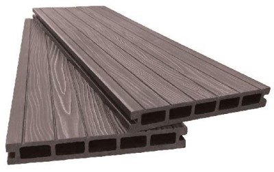 Террасная доска ДПК 3D AYTECHPLAS 160x22 шоколадная