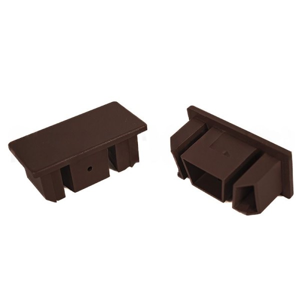 Торцевая алюминиевая заглушка для перил GardenParkett, цвет Венге.