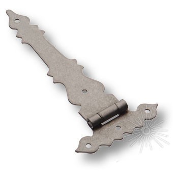 Петля карточная 3140-53, материал Замак, отделка Серебро, 145*70*2 мм