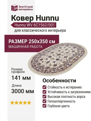 Ковер Hunnu WV 6C1562/001 Oval 250x350