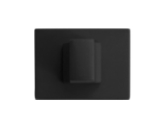 Дополнительные розетки для сантехнического замка Накладка Wc квадратная Icon Черный матовый (Ric), материал Латунь, цвет Чёрный, отделка