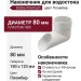 Наконечник для водостока Docke Premium, цвет Пломбир.