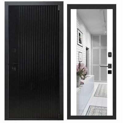 Дверь входная «Дарк», внутренняя панель Н-108 ( молочный софт)