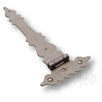 Петля карточная 3150-53, материал Замак, отделка Серебро, 152*80*2 мм