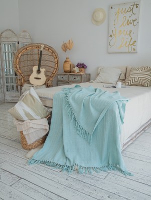 Покрывало Мелодия Light blue