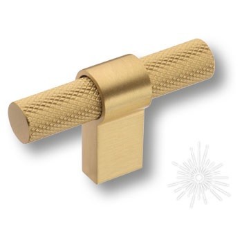 Ручка кнопка 8774 0008 BB-BB, материал Алюминий, отделка Золото, 35*16*60 мм