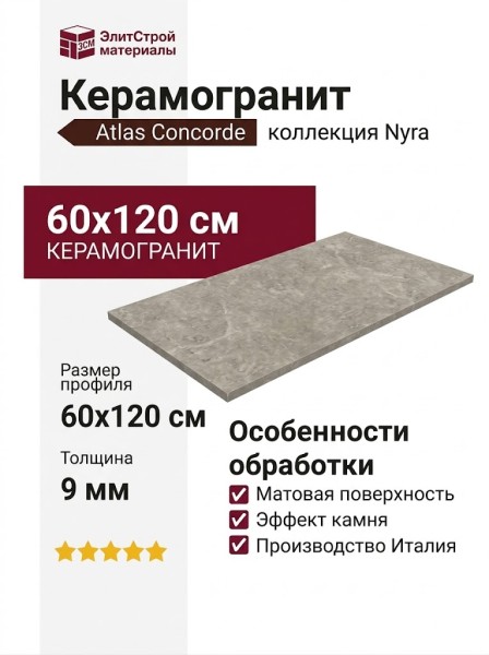 Atlas Concorde Italy Nyra Mist 60x120 HCQ7