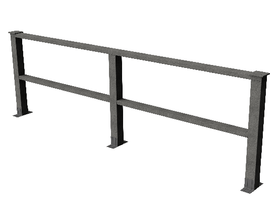 Декоративное ограждение ДПК GRINDERDECO Ковбойская изгородь в цвете серый базальт