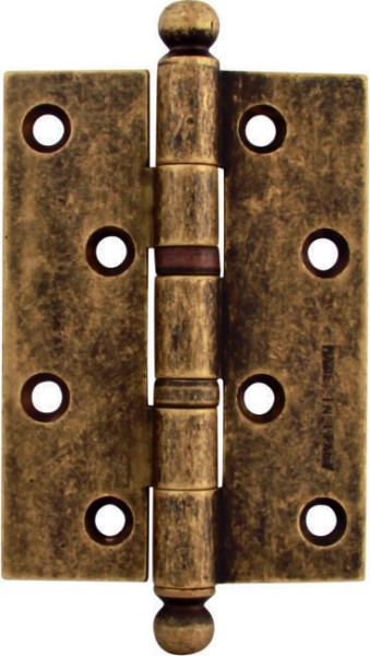 Петля универсальная 522A DAB, материал Латунь, отделка Бронза, 102*75*2,8 мм