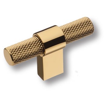 Ручка кнопка 8774 0008 GL-GL, материал Алюминий, отделка Золото, 35*16*60 мм