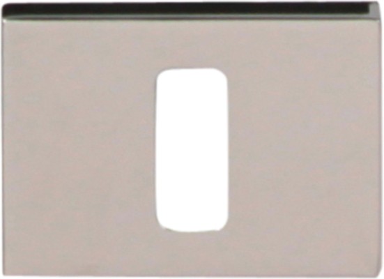 Дополнительные розетки для замка с межкомнатным ключом Накладка Cab квадратная Icon Полированный хром (Ric), материал Латунь, отделка Хром