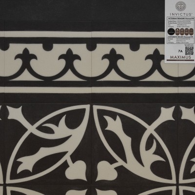 Кварцвиниловая плитка Invictus коллекция Maximus Victorian 99 Victorian Treasure Charcoal
