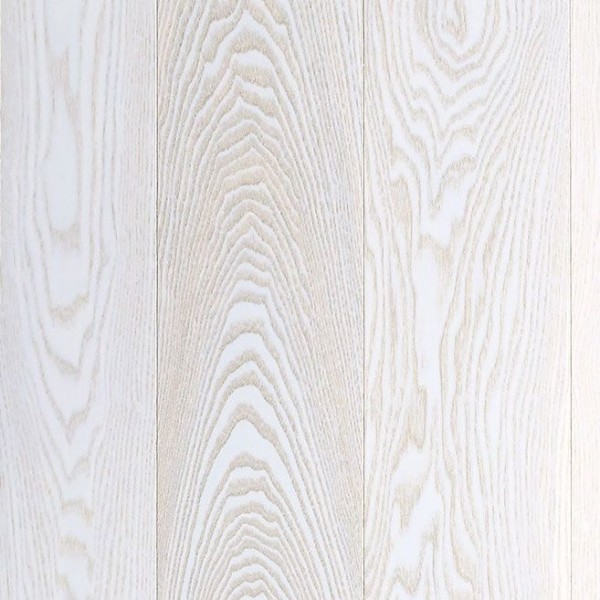 Паркетная доска Polarwood Ясень Довер Премиум белый матовый однополосный