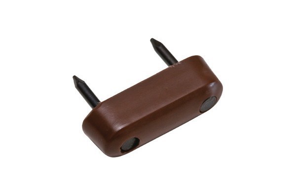 Ограничитель двери прямоугольный 392/C03, материал Пластик, цвет Коричневый, отделка Пластик