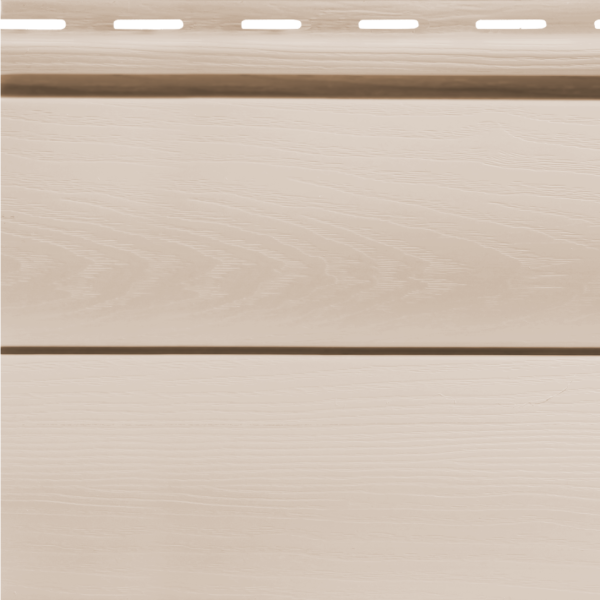 Виниловый сайдинг Fineber, BLOCKHOUSE, Цвет слоновой кости.