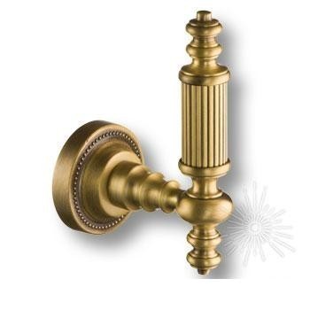 Крючок однорожковый 3506-12-013, материал Латунь, отделка Бронза, 54*80*115 мм