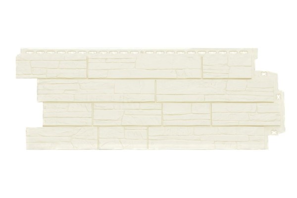 Фасадная панель Grand Line, Сланец Классик, Молочный