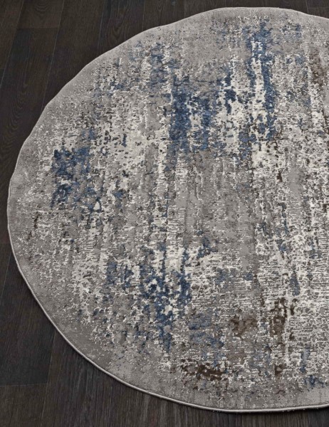 Ковер Armina 3856A blue круг