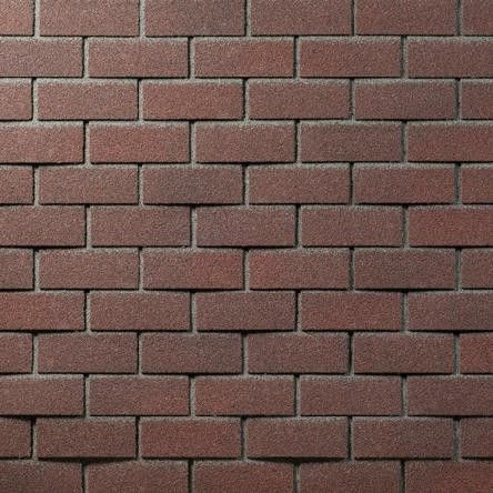 Фасадная битумная плитка Технониколь HAUBERK в виде обожженного кирпича, 2 кв.м.