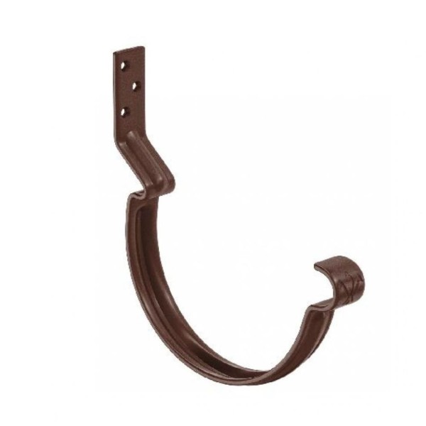 Короткий крюк для крепления желоба Aquasystem, коричневый RAL 8017, размер 125/90.