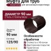 Муфта для труб Grand Line, коричневая (RAL 8017)