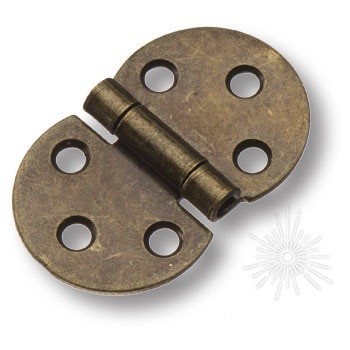 Петля карточная 15.09.411-0, материал Сталь, отделка Бронза, d=30 мм x 1,5 мм