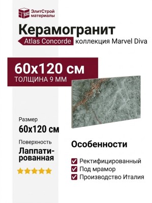 Atlas Concorde Italy Marvel Diva Galaxy Lapp. 60x120 AU8D