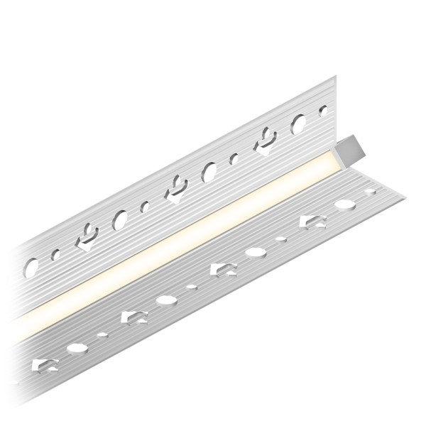 Угловой интегрируемый светодиодный профиль LINEAR 2727 UGL