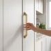 Ручка скоба 8060 0500 Gold, материал Замак, отделка Золото, 23*56*500 мм