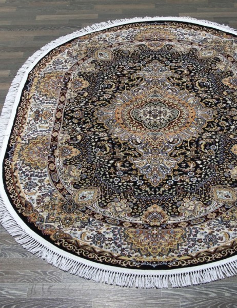 Ковер Shahreza d414 navy овал