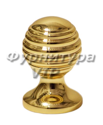 Ручка кнопка PAMUKKALE-09 30 мм латунь, материал Латунь, отделка Золото, 44*d=30 мм