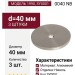 Ответная часть для ручки 1990, SY0001 0040 NB, материал Алюминий, отделка Никель, 3*d=40 мм