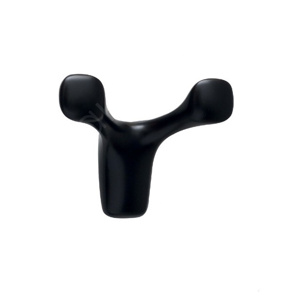 Крючок AS2005 0080 AL6, материал Замак, цвет Чёрный, отделка Черный, 80*60*38 мм