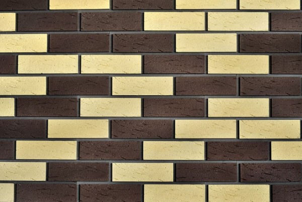 Фасадная плитка Кирисс Фасад, Двухцветный клинкерный кирпич №40