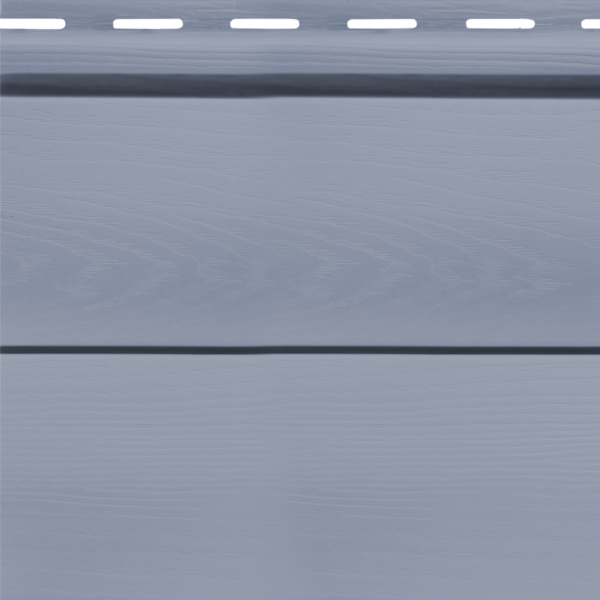 Виниловый сайдинг Fineber, BLOCKHOUSE, Цвет серо-голубой.