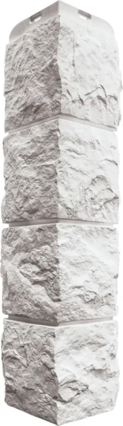 Угол наружный Альта-Профиль, Туф ЭКО, Белый