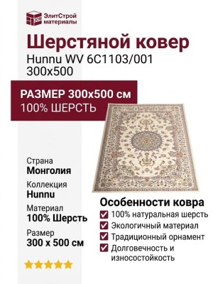 Ковер Hunnu WV 6C1103/001 300x500