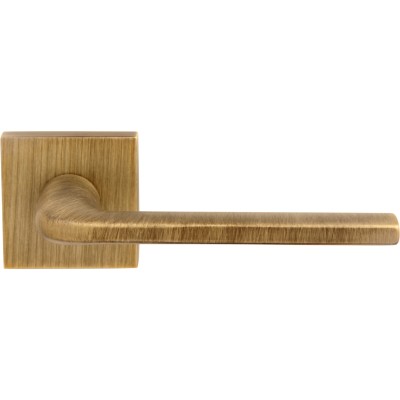 Дверная ручка на квадратной розетке 133K Milly Матовая бронза, материал Замак, отделка Бронза, 145*50*50 мм