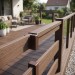 Крепление перил прямое алюминиевое GardenParkett, Венге