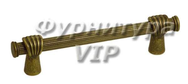 Ручка скоба EFES-02-24 224 мм античная бронза, материал Латунь, отделка Бронза, 263*20*39 мм