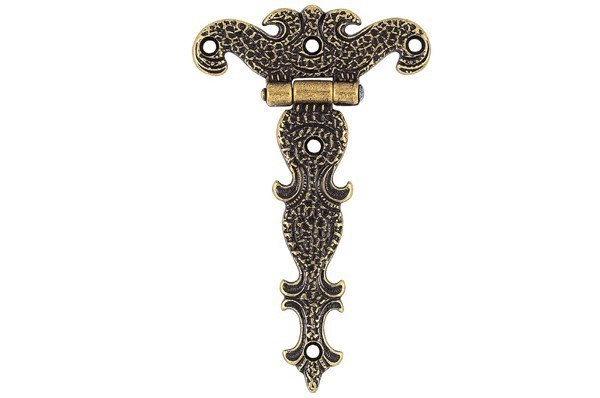 Петля декоративная 4.228.C20, материал Замак, отделка Бронза, 69x113x7 мм