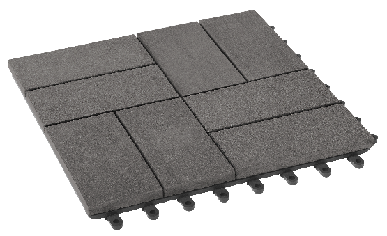 Модульный паркет ДПК GRINDERDECO Люкс 9 Серый базальт