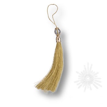 Кисточки для мебельных ручек TASSEL-60-GOLD, цвет Золотой, отделка Золото, 150 мм